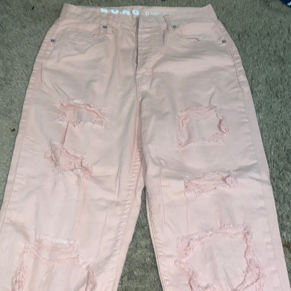 Pink jeans